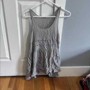 Gray Sleeveless Women's Top